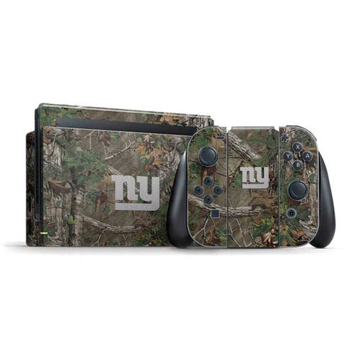 NFL New York Giants Realtree Xtra Green Camo Nintendo Switch Bundle Skin