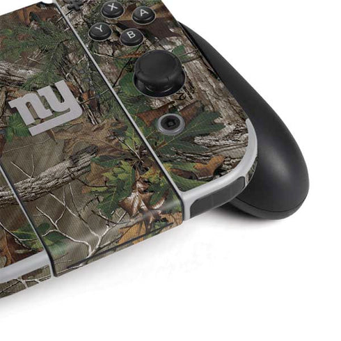 NFL New York Giants Realtree Xtra Green Camo Nintendo Switch OLED (2021) Skin
