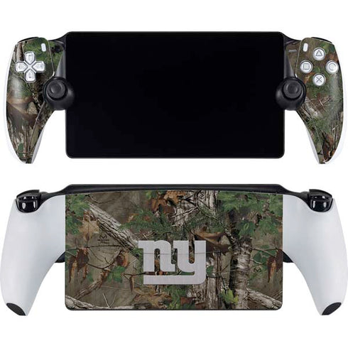 NFL New York Giants Realtree Xtra Green Camo PlayStation Portal Remote Player Skin