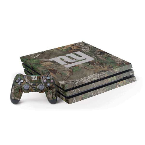NFL New York Giants Realtree Xtra Green Camo PS4 Pro Bundle Skin