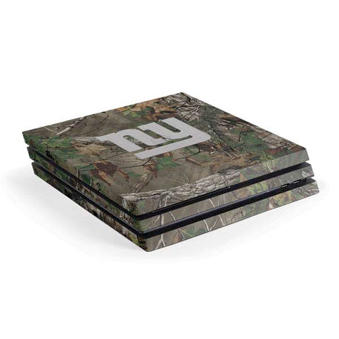 NFL New York Giants Realtree Xtra Green Camo PS4 Pro Console Skin