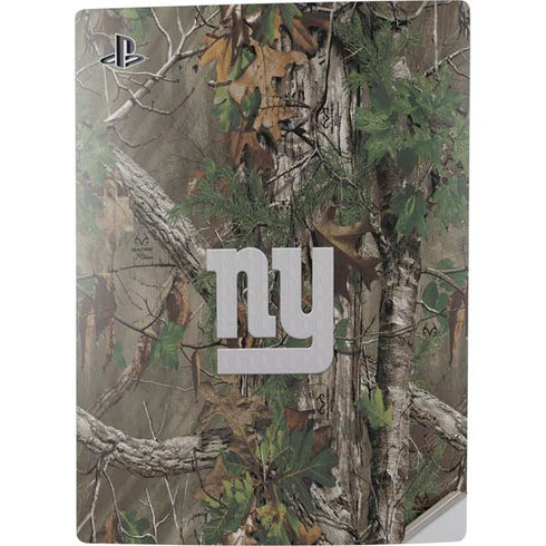 NFL New York Giants Realtree Xtra Green Camo PS5 Digital Edition Console Skin
