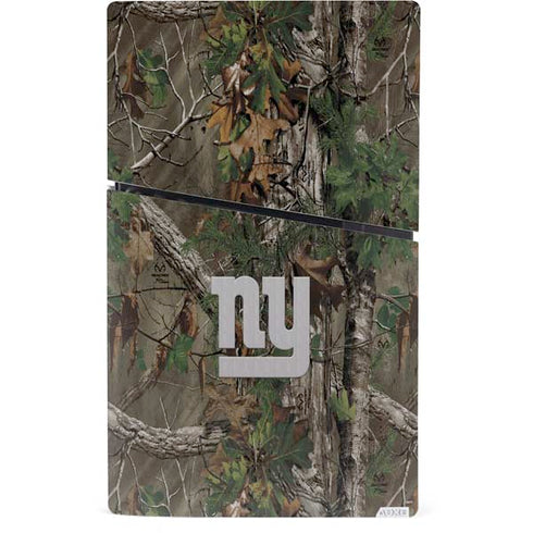 NFL New York Giants Realtree Xtra Green Camo PS5 Slim Digital Edition Bundle Skin