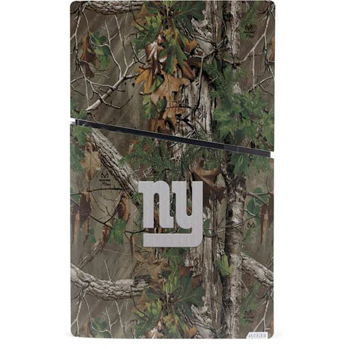 NFL New York Giants Realtree Xtra Green Camo PS5 Slim Digital Edition Console Skin