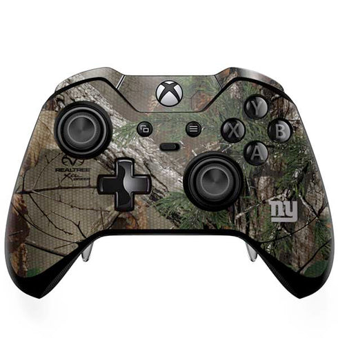 NFL New York Giants Realtree Xtra Green Camo Xbox One Elite Controller Skin