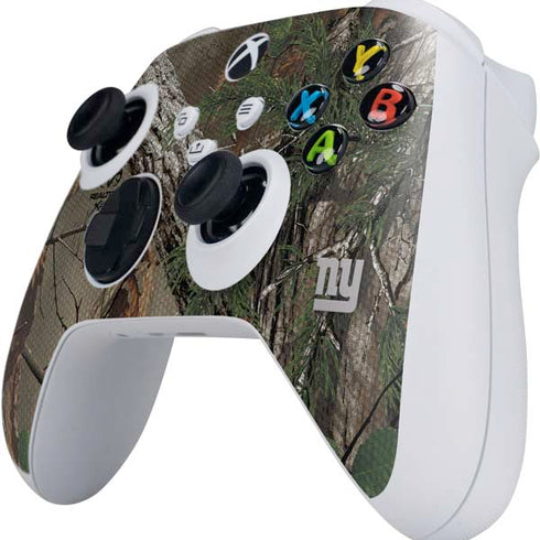 NFL New York Giants Realtree Xtra Green Camo Xbox Series S Controller Skin