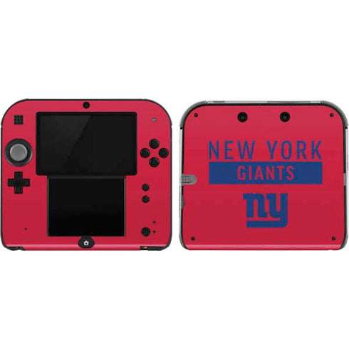 NFL New York Giants Red Performance Series Nintendo 2DS Skin