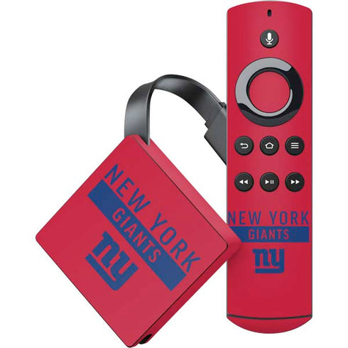 NFL New York Giants Red Performance Series Amazon Fire TV Skin