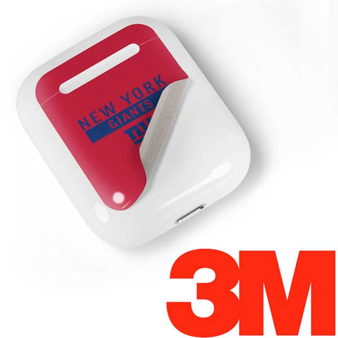 NFL New York Giants Red Performance Series Apple AirPods Skin