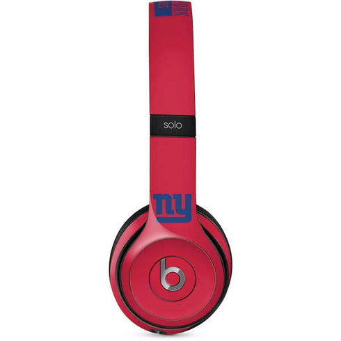 NFL New York Giants Red Performance Series Beats Solo 2 Wired Skin