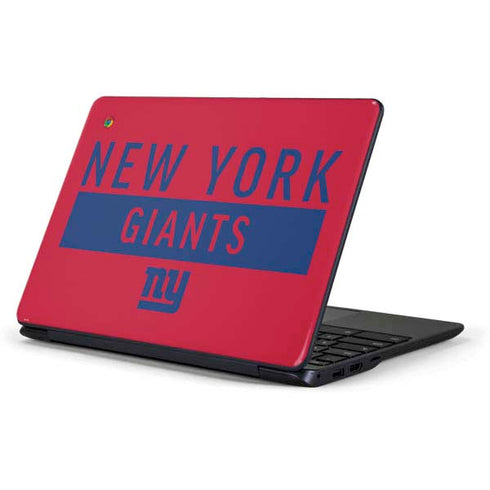 NFL New York Giants Red Performance Series Samsung Chromebook Skin