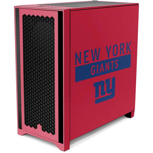 NFL New York Giants Red Performance Series Corsair 4000D Tempered Glass Mid-Tower ATX Case Skin