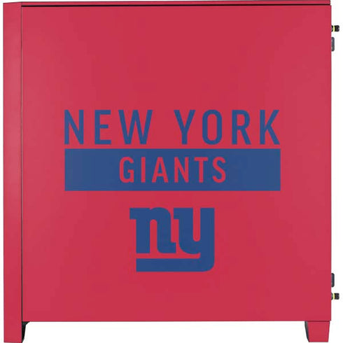 NFL New York Giants Red Performance Series Corsair 4000D Tempered Glass Mid-Tower ATX Case Skin