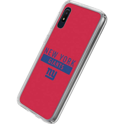 NFL New York Giants Red Performance Series Galaxy A10e Clear Case