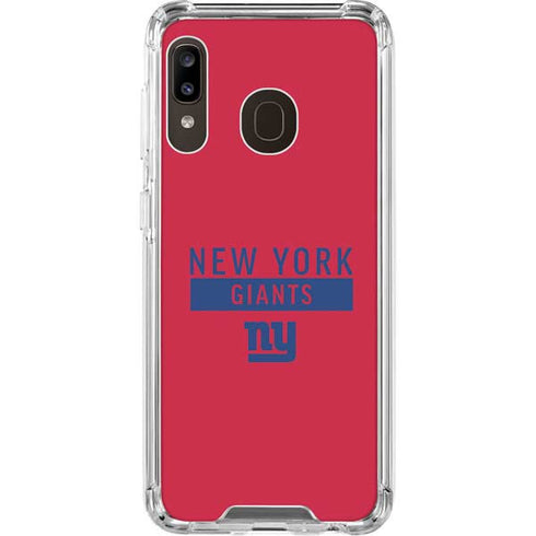 NFL New York Giants Red Performance Series Galaxy A30 Clear Case