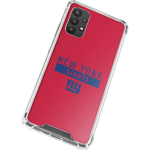 NFL New York Giants Red Performance Series Galaxy A32 5G Clear Case