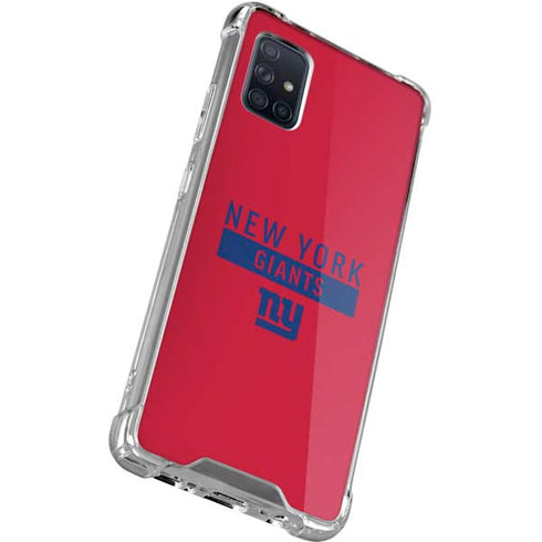 NFL New York Giants Red Performance Series Galaxy A71 5G Clear Case