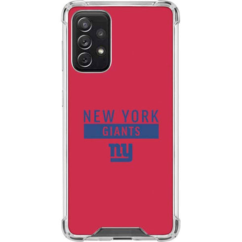 NFL New York Giants Red Performance Series Galaxy A72 5G Clear Case