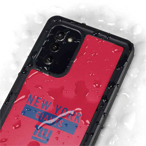 NFL New York Giants Red Performance Series Galaxy Note20 5G Waterproof Case