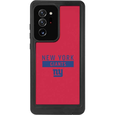 NFL New York Giants Red Performance Series Galaxy Note20 Ultra 5G Waterproof Case