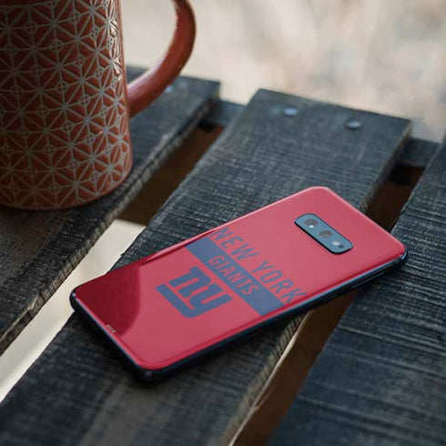 NFL New York Giants Red Performance Series Galaxy S10e Skin