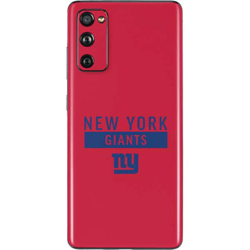 NFL New York Giants Red Performance Series Galaxy S20 Fan Edition Skin