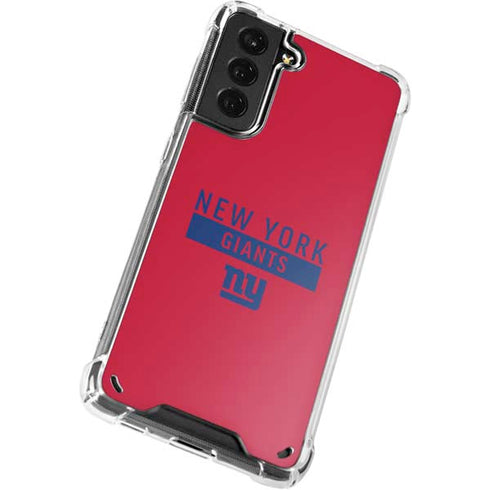 NFL New York Giants Red Performance Series Galaxy S21 5G Clear Case