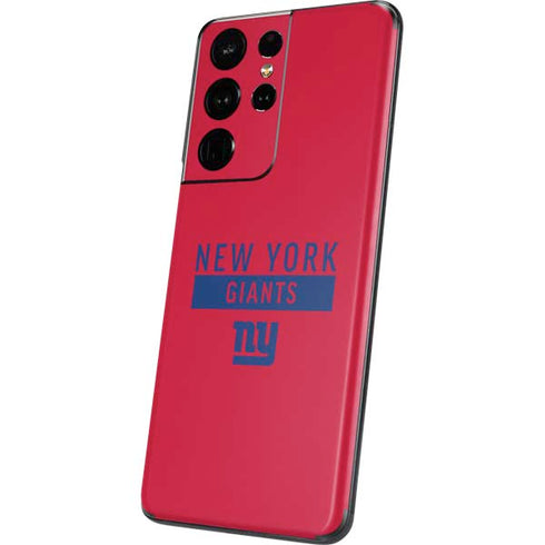 NFL New York Giants Red Performance Series Galaxy S21 Ultra 5G Skin