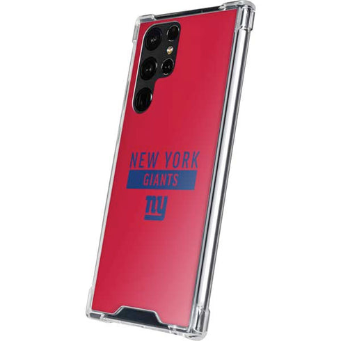 NFL New York Giants Red Performance Series Galaxy S22 Ultra Clear Case