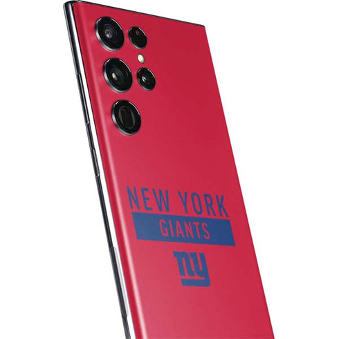 NFL New York Giants Red Performance Series Galaxy S22 Ultra Skin