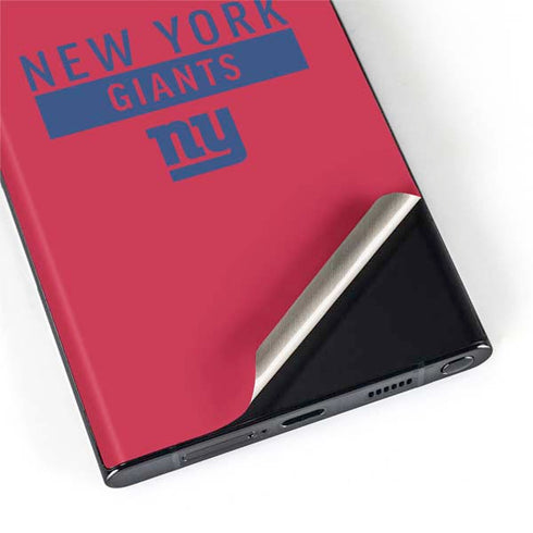 NFL New York Giants Red Performance Series Galaxy S22 Ultra Skin