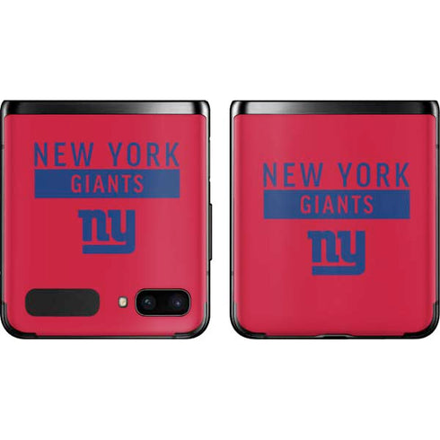 NFL New York Giants Red Performance Series Galaxy Z Flip Skin