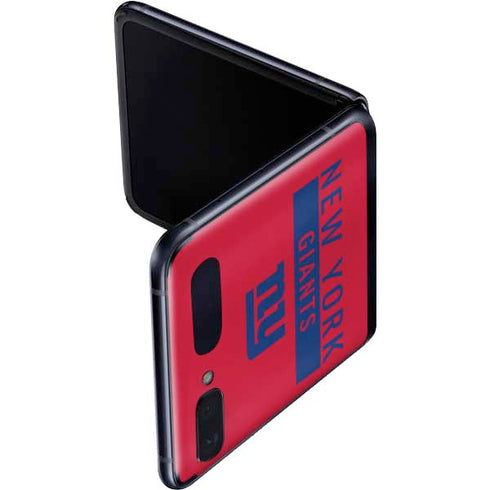 NFL New York Giants Red Performance Series Galaxy Z Flip Skin