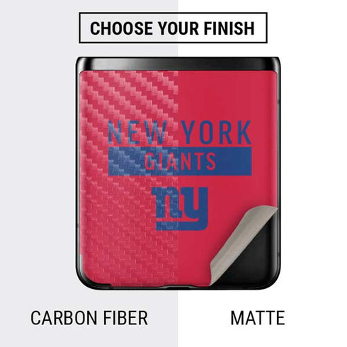 NFL New York Giants Red Performance Series Galaxy Z Flip Skin