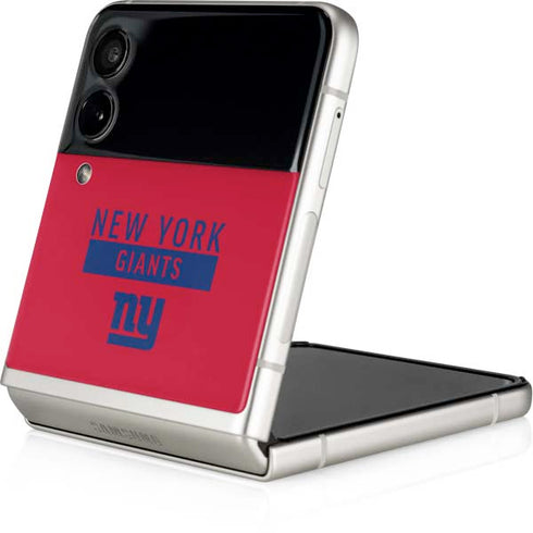 NFL New York Giants Red Performance Series Galaxy Z Flip3 5G Skin