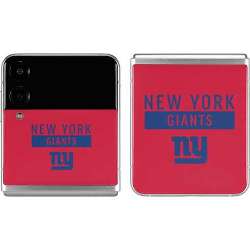 NFL New York Giants Red Performance Series Galaxy Z Flip4 5G Skin