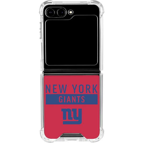 NFL New York Giants Red Performance Series Galaxy Z Flip5 5G Clear Case