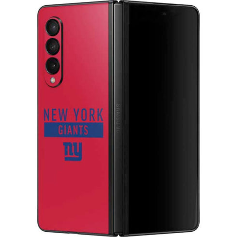 NFL New York Giants Red Performance Series Galaxy Z Fold3 5G Skin