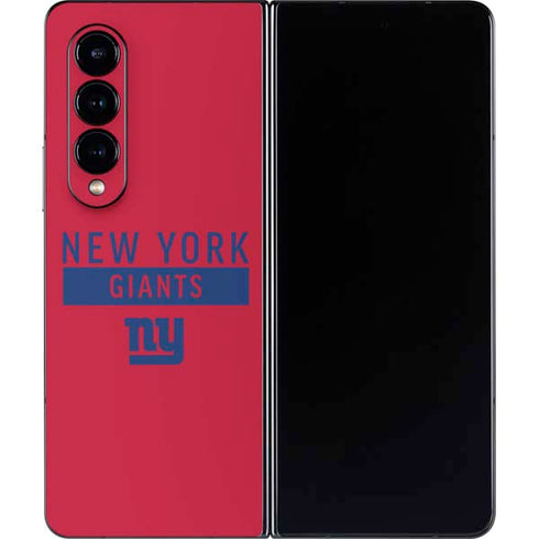 NFL New York Giants Red Performance Series Galaxy Z Fold4 5G Skin