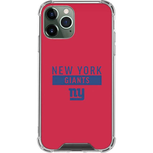 NFL New York Giants Red Performance Series iPhone 11 Pro Max Clear Case