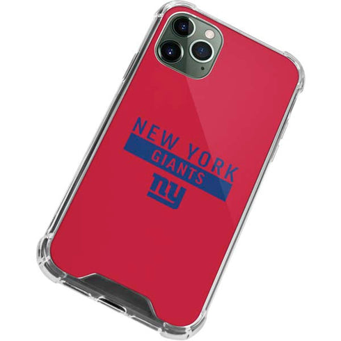 NFL New York Giants Red Performance Series iPhone 11 Pro Max Clear Case