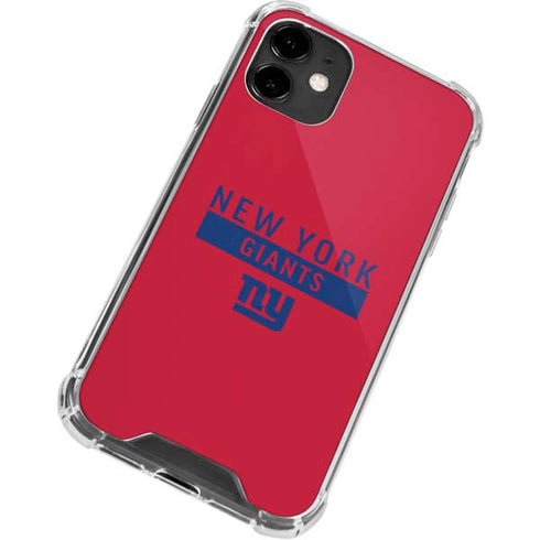NFL New York Giants Red Performance Series iPhone 12 Mini Clear Case