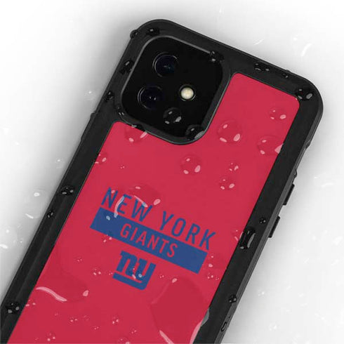 NFL New York Giants Red Performance Series iPhone 12 Mini Waterproof Case