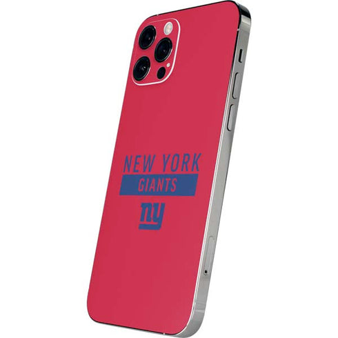 NFL New York Giants Red Performance Series iPhone 12 Pro Max Skin