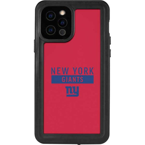 NFL New York Giants Red Performance Series iPhone 12 Pro Waterproof Case