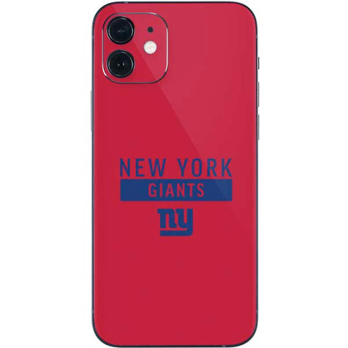 NFL New York Giants Red Performance Series iPhone 12 Skin