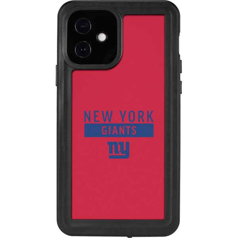 NFL New York Giants Red Performance Series iPhone 12 Waterproof Case
