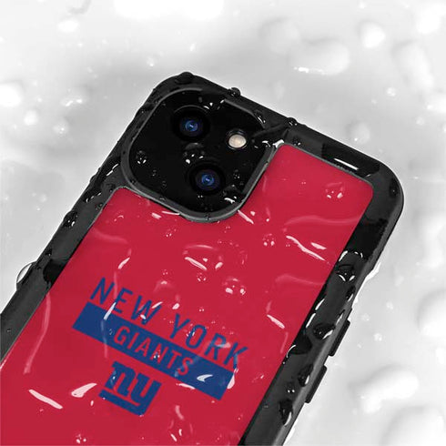 NFL New York Giants Red Performance Series iPhone 13 Mini Waterproof Case