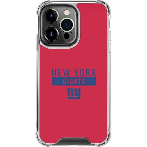 NFL New York Giants Red Performance Series iPhone 13 Pro Clear Case