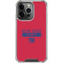 NFL New York Giants Red Performance Series iPhone 15 Pro Clear Case